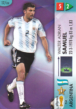 Walter Adrian Samuel Argentina Panini World Cup 2006 #17
